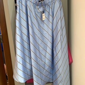 Express a-line striped skirt.